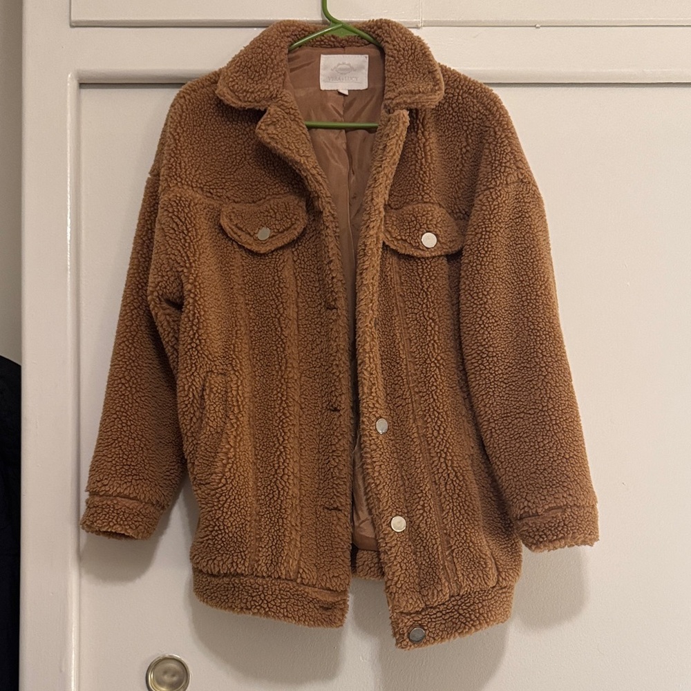 Cozy Brown Teddy Jacket